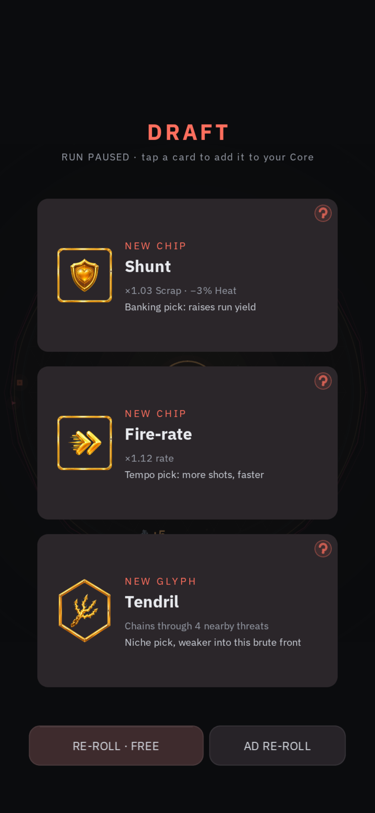 Drafting a build
